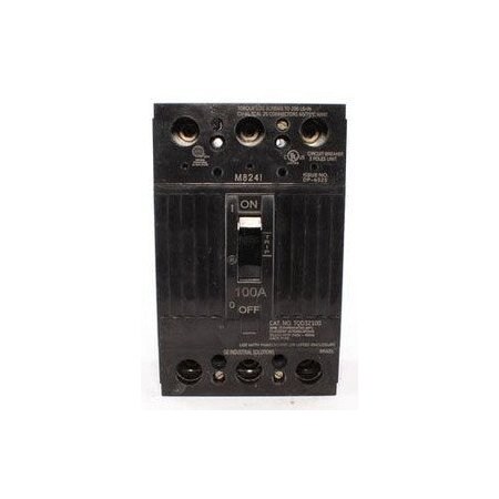 Ge Molded Case Breakers (MCCBs) TQD 3P 100A 120V 50/60Hz 3Ph TQD32100WL