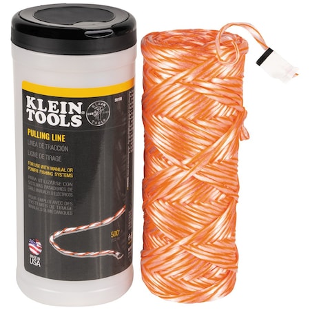 Klein Tools Poly Pull Line with Orange Tracer 500-Feet 56108