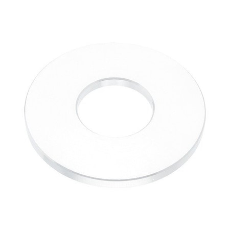 Zoro Select Flat Washer, For Screw Size 7/8 in , PTFE Not Applicable Finish, 10 PK WASB78RPTFE