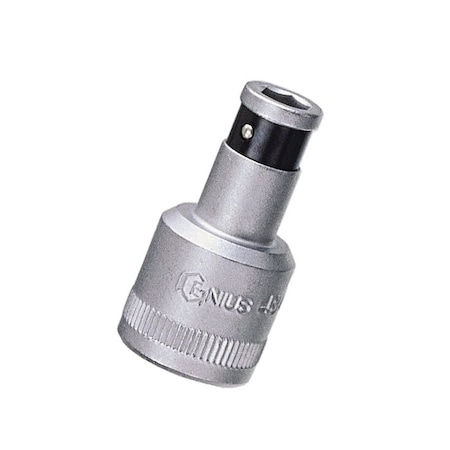 Genius Tools 3/8in Dr. 5/16in Hex Bit Holder, 39mmL 383910