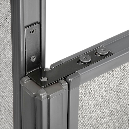 Global Industrial Interion High-Low Corner 90 Kit For 64" Low Panel With Cable 240253P