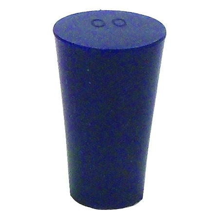 United Scientific Supplies Inc Stopper, 25 mm H, Silicone, Blue, PK12 UNSST00