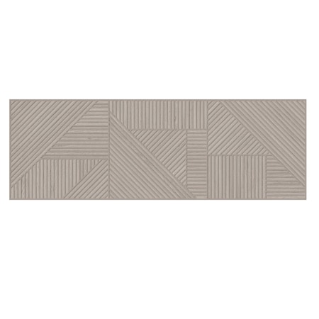 Andova Tiles Mettria Karve Grey 13in x 39in Subway Geometric Textured Wood-Look Matte Ceramic Wall Tile, 2PK ANDMET525