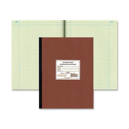 Rediform Quad Ruled Lab Computation Notebook, Brown RED43648