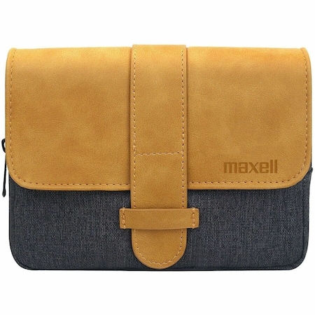 Maxell TG-OY1 SOFT SIDED TRAVEL ORGANIZER WITH ZIPPER CLOSURE, TAN FLAP PDQ 197271