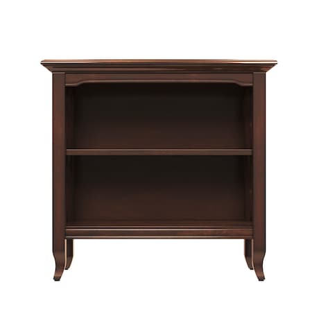 Homeroots 30" Brown Wood Two Tier Bookcase 389554