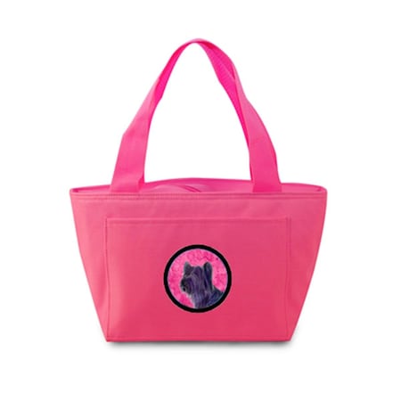 Carolines Treasures Pink Skye Terrier Zippered Insulated School Washable And Stylish Lunch Bag Cooler SS4739-PK-8808