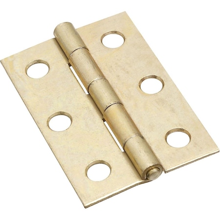 Stanley Stanley National Hardware 2.5 in. Non-Removable Pin Hinge, Brass, 2PK N146-290