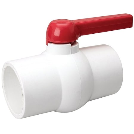 B & K Ball Valve, 3 in Connection, Compression, 150 psi Pressure, Manual Actuator, PVC Body 107-640
