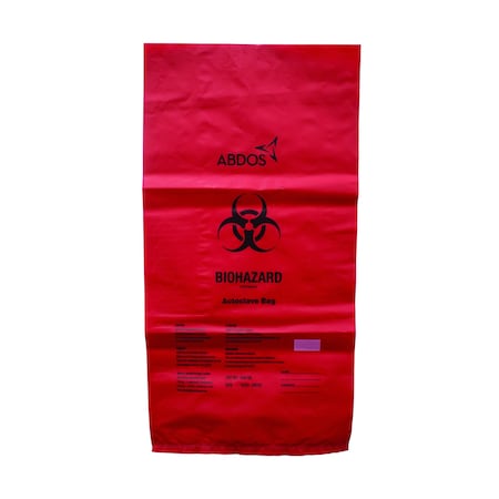 United Scientific Biohazard Disposable Bags, PP, 12in x 24in, 200PK UNU40106