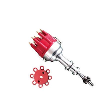 Absurdo Race Pro Billet Ready to Run Electronic Distributor Cap for SB Ford 351W, Black AB2194359