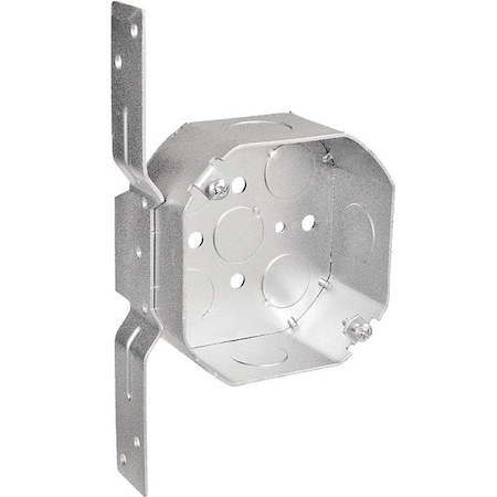 Southwire Octagon Box, 4 in OAW, 1-1/2 in OAD, 8-Knockout, Steel Housing Material 54151-F-UPC