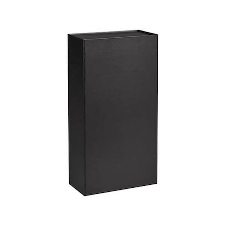 Nashville Wraps Black Magnetic Closure Wine Box, 2 Bottles 7.5x3.5x13.5, 3PK 62913