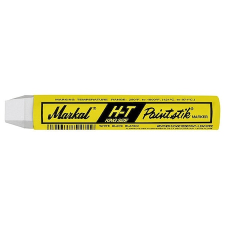 Markal SolidPaintMarker, 4-1/2inL, White, Paint 81210G