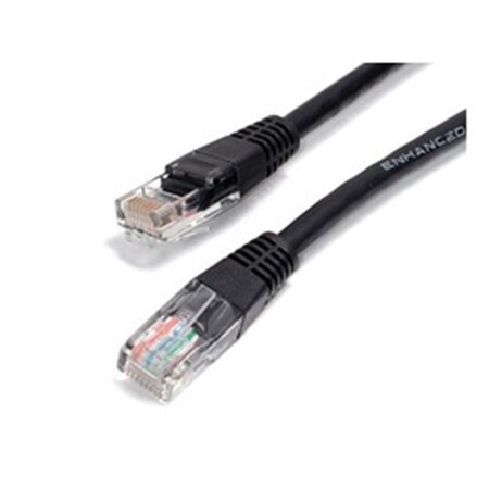 Ezgeneration 3Ft Black Molded Cat5E Utp Patch Cable EZ538234