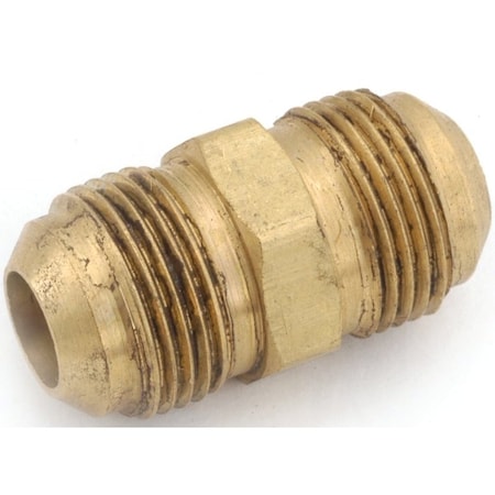Anderson Metals Tube Union, 38 in, Flare, Brass 54802-06