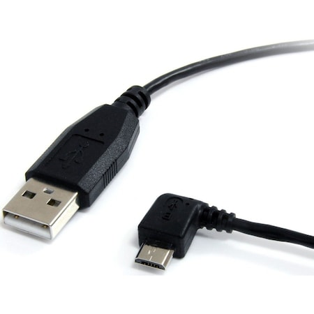 Startech.Com 6 ft Micro USB Cable - A to Left Angle Micro B UUSBHAUB6LA