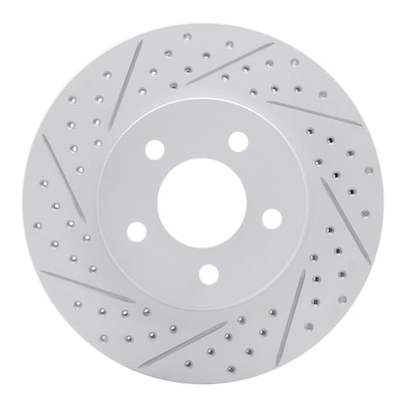 Dynamic Friction Co DFC Geoperformance Rotor - Drilled and Slotted 830-54056L