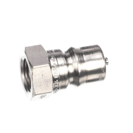 Frontline International Nipple, Nickel Plated, Food Grade, Quick Disconnect, 1/2in 10020002