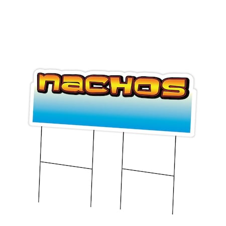 Signmission Nachos1 Yard Sign & Stake outdoor plastic coroplast window, C-DC-2436-DS-Nachos1 C-DC-2436-DS-Nachos1