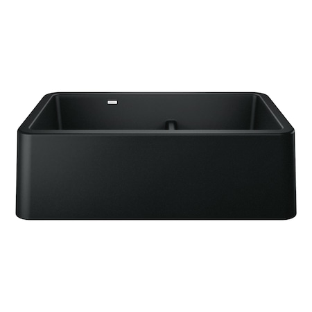 Blanco Ikon 33" Apron Low Divide, Coal Black 402525