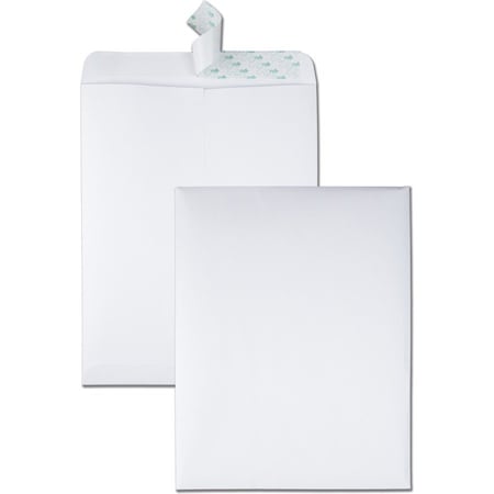 Quality Park Catalog Envelope, White, Paper, PK100 QUA44782