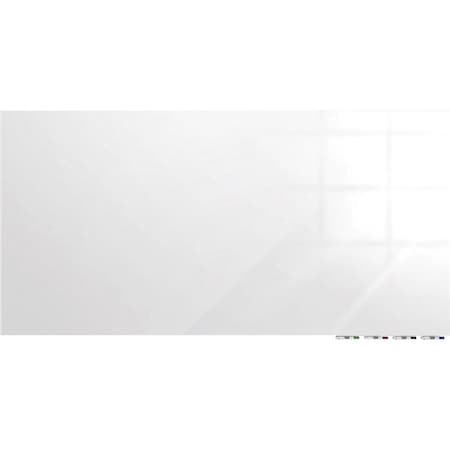 Ghent Magnetic Glassboard, 4Hx5 ft.W, 1/4", White, Glass, 48", 60", White ARIASM45WH
