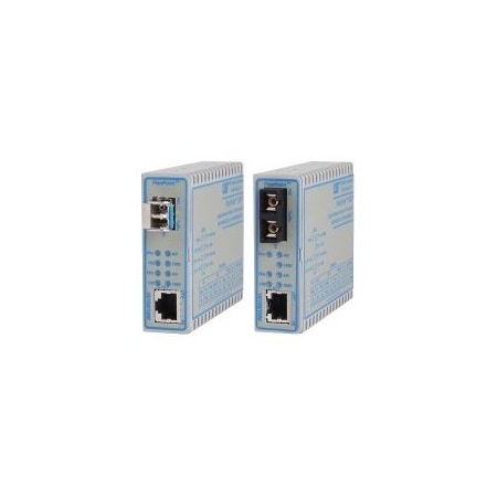Omnitron Systems Mi-Converter S-GXT SFP to RJ45 Fiber Media Converter 1639-0-1