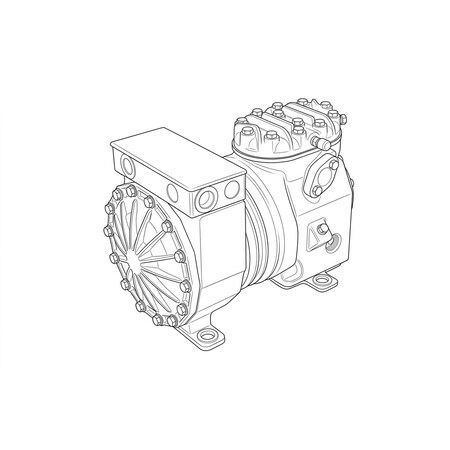 A-1 Compressor 208/230v3ph Semi Compressor KALA-015A-TAC-R