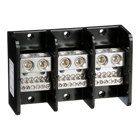 Square D Power Distribution Block, 3 Pole, 760 A Copper, 600 V AC/DC, Surface Mount 9080LBC365212