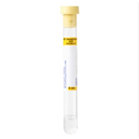 Bd Vacutainer Venous BC Tube, ACD Solution B Additive, 6mL, Conventional Closure Glass Tube, 100PK 364816