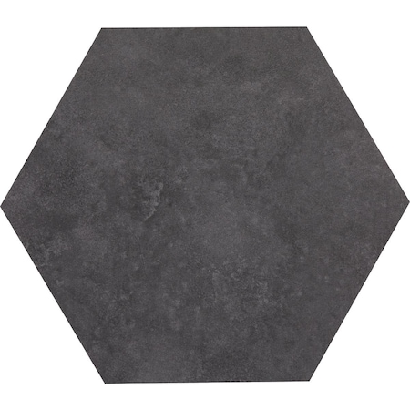 Home Impressions 12'' Iron Gray Hexagonal Vinyl Floor Tile, 15 Sq. Ft./Box FHS1011-7