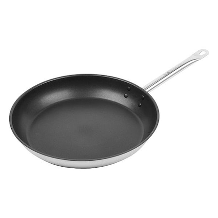 Vollrath Stainless Steel Fry Pan, 12-1/2 In Dia. N3812