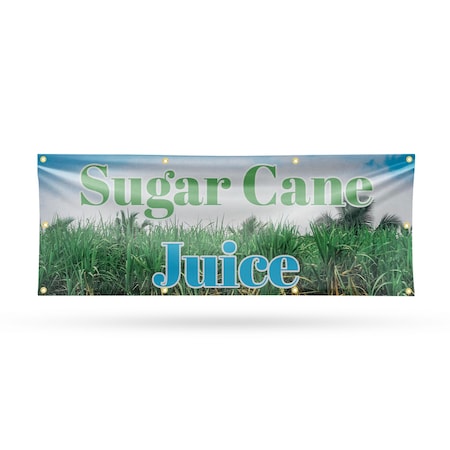 Signmission Sugar Cane Juice, 36 Inch x 96 Inch, Vinyl Banner B-96-30871