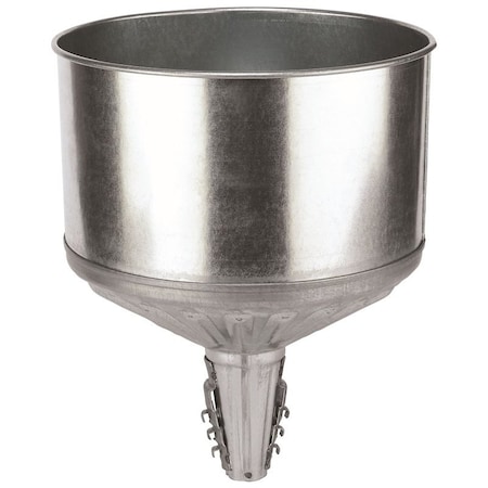 Lubrimatic Funnel, 8 qt Capacity, Galvanized Steel, 11-1/2 in H 75-008
