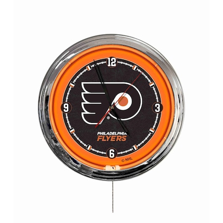 Holland Bar Stool Philadelphia Flyers 16 LED Wall Clock ClkL16
