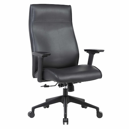 Leisuremod Maxwell High Back Leather Executive Office Chair, Tilt Lock MO20BLL