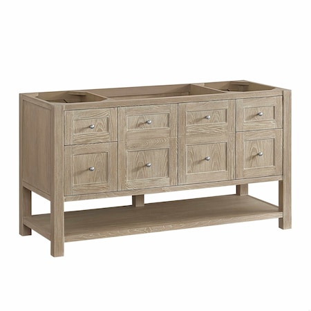 James Martin Vanities Breckenridge 60 in. Single Vanity, Whitewashed Oak 330-V60S-WWO