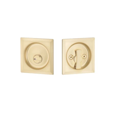 Emtek Pocket Door Locks Privacy Satin Brass EETPDSQU63SB