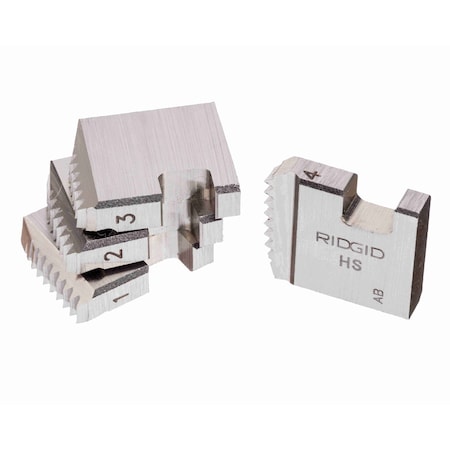Ridgid Manual Pipe Threading Replacement Dies, 3/4" High Speed Right-Hand NPT, 4-Piece 37875