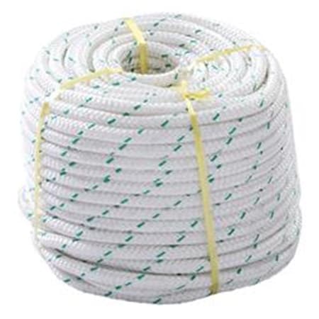 Desviacion 0.42 in. x 150 ft. Double Braid Polyester Sling Rope - White DE2215564