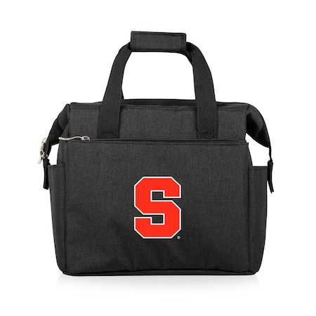 Picnic Time Family Of Brands NCAA Syracuse Orange On The Go Lunch Bag Cooler - Soft Cooler Lunch Box, Black 510-00-179-544-0