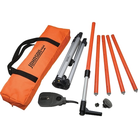 Johnson Level 11 Ft. Adjustable Laser Pole with Tripod 40-6302