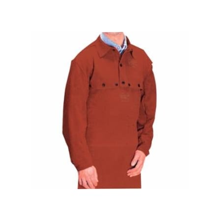 Best Welds Leather Bib, 20 in L, Snaps Closure, One Size Fits Most, Golden Brown 902-Q-4