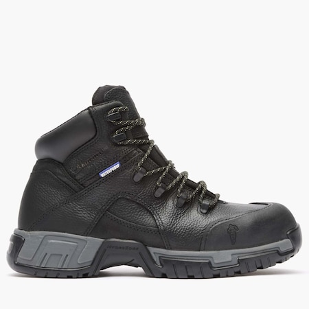 Michelin Men's Work Boot, 10.5 W, Steel Toe, 6 in H, Black, XHY866 XHY866