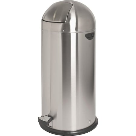 Genuine Joe 13.5 Gallon Pedal Receptacle Bin - 13.50 gal Capacity - Easy to Clean, Foot Pedal - 37.4in Height 58888