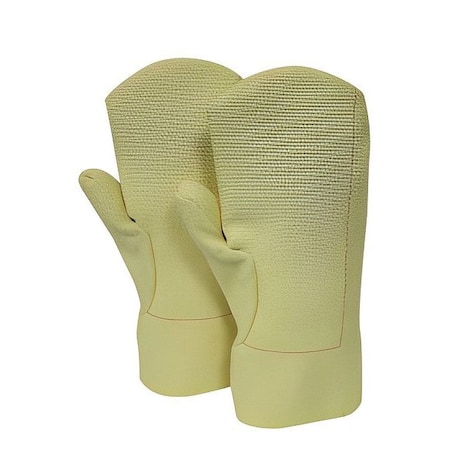 National Safety Apparel Knit Mitts, 13" L, Yellow, PR M11TCVB02213