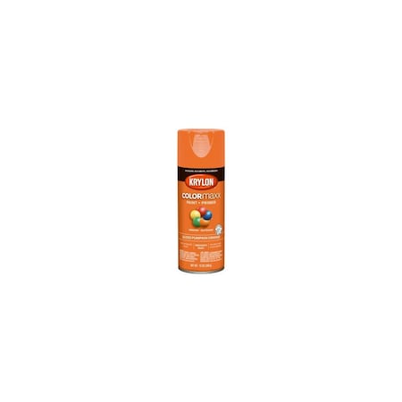 Krylon COLORmaxx Spray Paint, Gloss, Pumpkin Orange, 12 oz, Aerosol Can, 6PK 5532