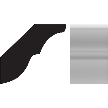 Royal 9/16'' W.x1-5/8'' H.x8 ' L. PVC Bed Molding 5075221