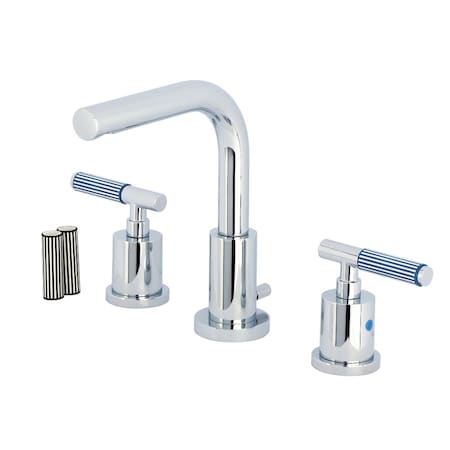 Kingston Brass Widespread Bathroom Faucet with Brass Pop-Up, Polished Chrome FSC8951KPS